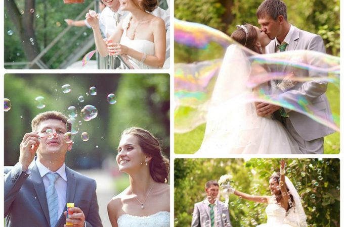 Soap Bubbles For A Wedding