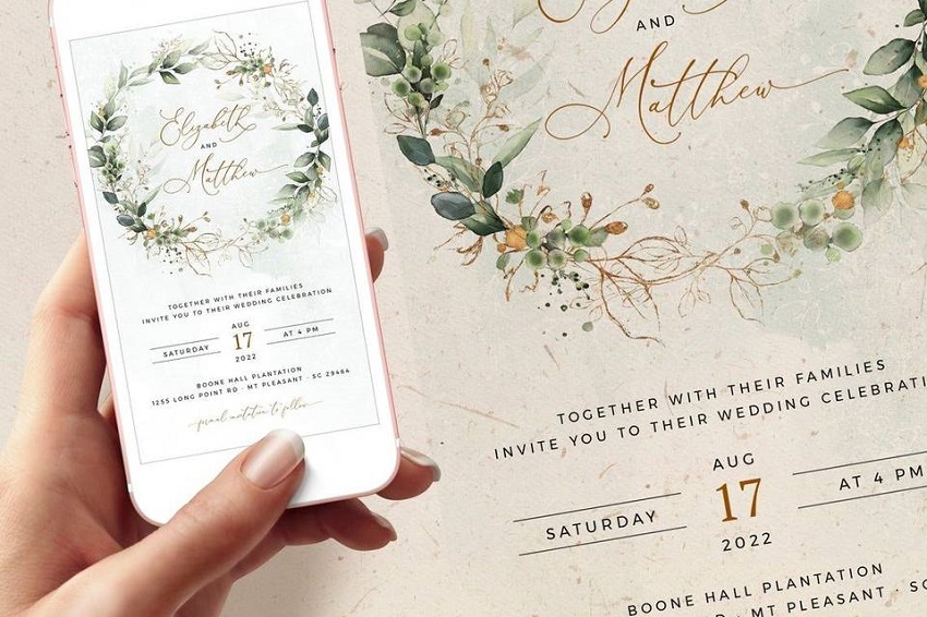 How to Have a Wedding on a Budget of 5000$: Digital wedding invitations and e-cards