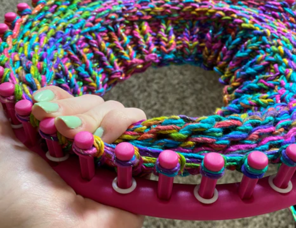 What is loom knitting?
