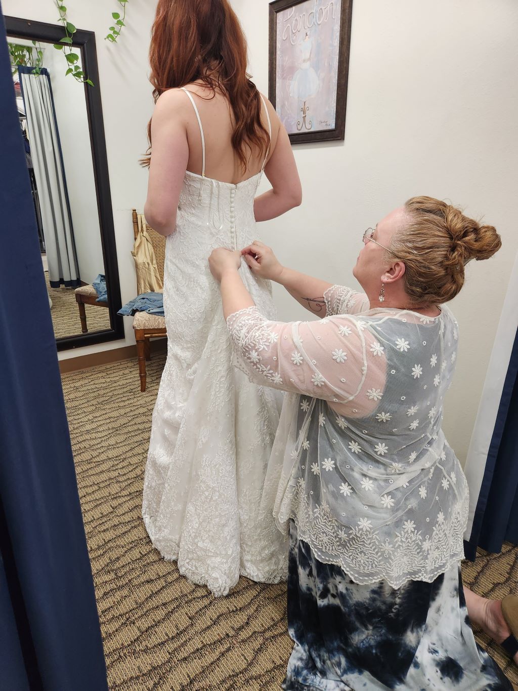 Wedding Dress Fitting adjust
